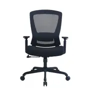 Daisey Mid-Back Black Fabric Seat Task Chair
