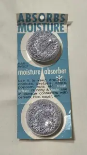 Vintage Blue Magic Glass Moisture Absorber NOS Sealed Dual Pack Luce Corp