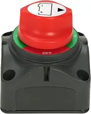12V/24V Dual Battery Selector Switch 300A Battery Main Switch 4 Position Switch Selector for Car RV Boat VCXN