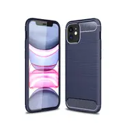MCC Slim iPhone 12 mini Shockproof Soft Carbon Case Cover Apple Skin 2020 [Dark Blue]