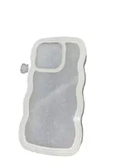 For iPhone 15 Pro Soft Silicone Curly Wavy Shockproof Transparent Back Case New