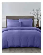 [Royal Comfort] Bamboo Cooling Double 6-piece Sheet & Quilt Cover Set in Royal Blue