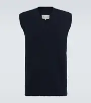 [Maison Margiela] Maison Margiela Donegal wool and cashmere tabard vest AU 93 blue