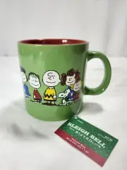 2014 Peanuts Snoopy Charlie Brown & The Gang Merry Christmas Lg 20 oz Mug Cup