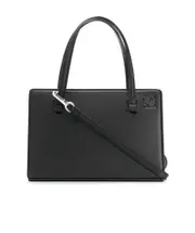 Postal bag in natural calfskin One size black