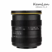 KamLan 28mm F1.4 APS-C Large Aperture MF Camera Lens For Canon Sony Fujifilm M43