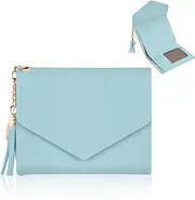 [Gudalea] Mini Wallet for Women RFID Blocking Leather Wallet Short Women Small Wallet Pocket Wallet Card Holder Coin Pocket for Women