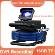 Pipeline Industrial Endoscope Inspection Drain Sewer Camera DVR Record 1000TVL