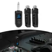 Sleek Black Wireless Guitar For Mic Adapter Set Compatible with PA Systems