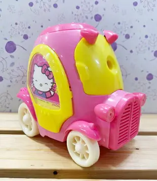 【震撼精品百貨】凱蒂貓 Hello Kitty 日本SANRIO三麗鷗 KITTY 削筆機-車造型#27142 震撼日式精品百貨