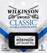 Schick Wilkinson Sword Double Edge Razor Blade Refills For Men - 5 Count
