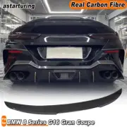 For BMW 8 Series G16 F93 M8 M850i 840i 18-24 DRY CARBON Rear Trunk Spoiler Wing (for: BMW)