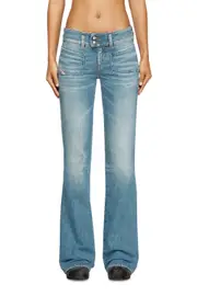 [Diesel] Diesel - Bootcut Jeans - D-Hush - Jeans - Woman - Blue 29 Blue
