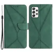 For Samsung Galaxy A52 4G/A52 5G/A52s 5G Case HT05 Skin-touch Wallet Phone Shell with Strap