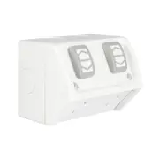 CLIPSAL WSC227/2RW - Double Weatherproof Power Point 10amp Resistant White