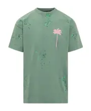PxP paint splatter-effect T-shirt S,XL,XS,L,M Green