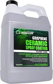 Nanoskin Graphene Ceramic Spray Coating 1 Gallon – Water Based Super Hydrophobic Spray Substitutes Car Waxes, Paint Sealant, Top Coat Polymer | Apply After Car Wash, Clay Bar, Car Polisher Buffer