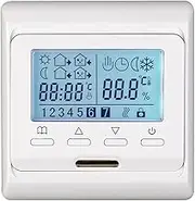 Daseeme 220/230V 7-Day LCD programmable Electric Floor Heating Thermostat Digital LCD Controller Panel 16A for Floor Radiation Heating Temperature Controller