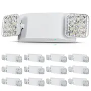 12 PCs Commercial Emergency Light LED Exit Lighting Fixture Backup Battery