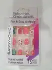 Sassy+Chic Glue-On Artificial Fashion Nails 12-pc. Set