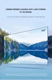 FRESNEL ALR 100 INCH FENGMI FIXED SCREEN PROJECTOR SCREEN HOME THEATRE CINEMA