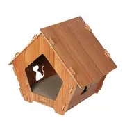 PaWz Cat Scratching Board Corrugated Cardboard - House