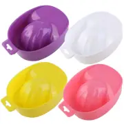 2 Pcs Nail Remover Tray Manicure Bowl Soak Fingernail Polish Pads