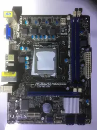 在飛比找露天拍賣優惠-ASROCK華擎科技H61M-VS主板H61主板支持115