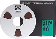 RTM Studio Master Recording SM 911 ¼ inch - Reel to Reel Magnetic Tape for Audio Recording - 2500 ft Nab Metal Reel - 10.5 inch Diameter