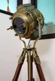 Faloor Lamp Nautical Spotlight LARGE Vintage Theater Stage Industrial Nautical