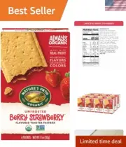 Fair Trade Certified Organic Strawberry Toaster Pastries - Vegan & Ready to Eat