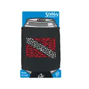 Ow Diving Flag Divers - Funny Novelty Stubby Holder With Base