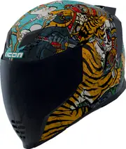 Icon Airflite Mips Edo, full face helmet , color: Grey/Blue/Orange , size: S