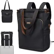 [GOLF SUPAGS] Convertible Laptop Backpack for Women Casual Daypack Notebook Tote Bag for Work College Travel Leisure