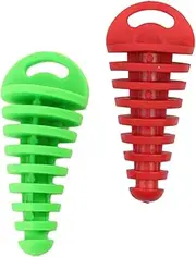 Motorcycle Exhaust Wash Plug 2pcs Exhaust Air Bleeder Plugs Fit for Motorbike Sturdy Green Red