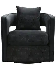 TOV Furniture Kennedy Velvet Swivel Chair