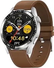 Seiconer Smart Watch for Men,Bluetooth Call,IP68 Waterproof Fitness Tracker, Heart Rate Blood Pressure SpO2 Sleep Monitor,Voice Assistant,Compatible iOS & Android(Silver)
