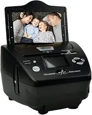 Film Slide Photo Scanner with 2.4" LCD Screen, All-in-One High Resolution 16MP Film Scanner, Convert Color & B&W 35mm/135 Slides & Negatives Film, Photo, Business Card to Digital Images