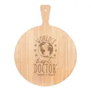 World's Best Doctor Pizza Board Paddle Wooden Funny Gift Present
