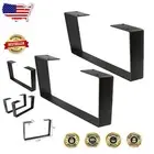 Sturdy 2pcs 6-Inch Metal Table Legs for Coffee Tables & Benches - Modern Design