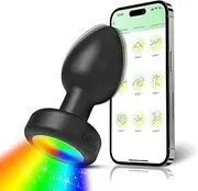 Anal Plug Sex Toys Vibrator APP Control Butt Plug For Men Women Anal Vibrator Gay Anal Plug with LED Light Adult Sex Toy For Masturbation Tool