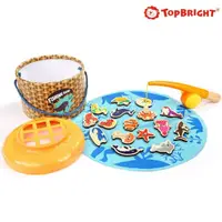 在飛比找momo購物網優惠-【Top Bright】快樂海洋釣魚組26件組(木質木頭玩具