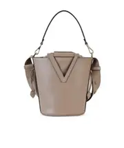 logo-embellished bucket bag One size Nude