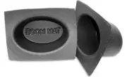 BOOM MAT 050371 DEI / OVAL - SLIM ( 6X8" ) FOAM SPEAKER BAFFLES ( PAIR )*NEW*