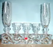 Baccarat Forest of Dreams Crystal Vases & Candle Holders 6 PC Marcel Wanders New