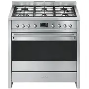 Smeg 90cm Freestanding Opera Thermoseal Pyrolytic Cooker - Stainless Steel