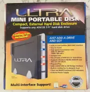 ULT31310 Ultra Mini Portable Disk. Compact, External Hard Disk Enclosure C6 NOS