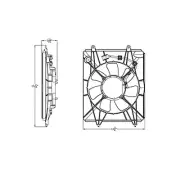 New A/C Condenser Fan Assembly Fits 2015-2016 Honda CR-V Plastic 38611RMXA51 (for: Honda)