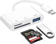 3-in-1 USB Type C to Micro SD TF Card Reader and USB Adapter for Phones, Pads, Laptops, Mac-Books and More USB C Devices