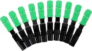 Holibanna 10Pcs Fiber Optic Sc APC Single Mode Adapter Quick Connectors for Easy Installation at Equipment Fiber Patch Panels Professional Design for High Vibration